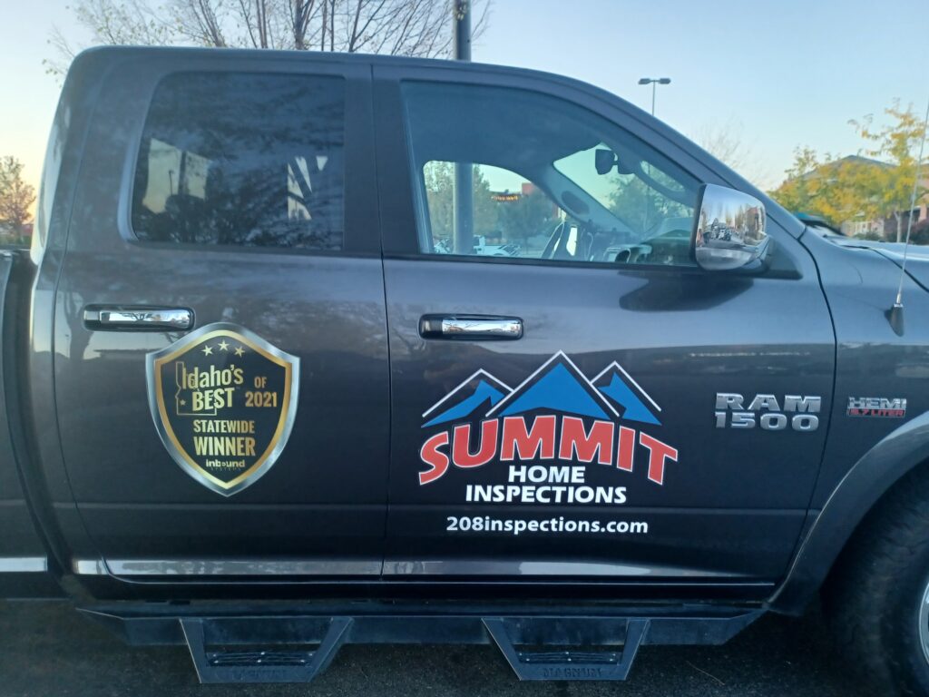 Summit Home Inspections vehicle wrap