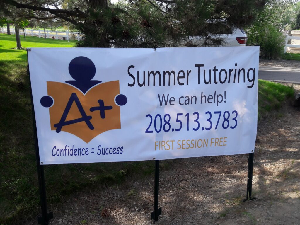 Summer Tutoring - Example of Seasonal Banner Signage