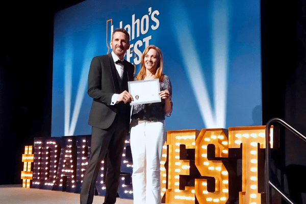 Jen Receiving Idaho's Best Award - Web Image